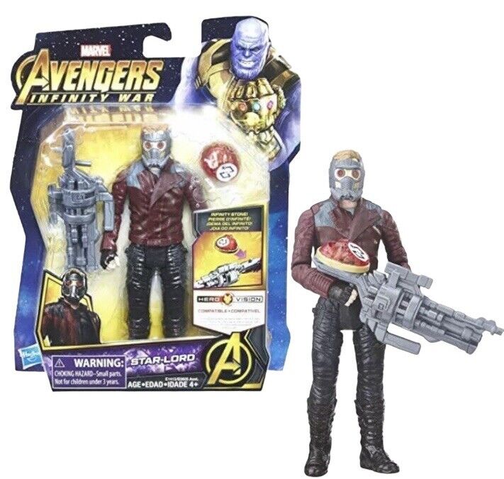 Star-Lord Hasbro Marvel Avengers Infinity War 6" Action Figure Stone Collectible
