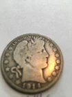 1914 s barber half dollar g / vg