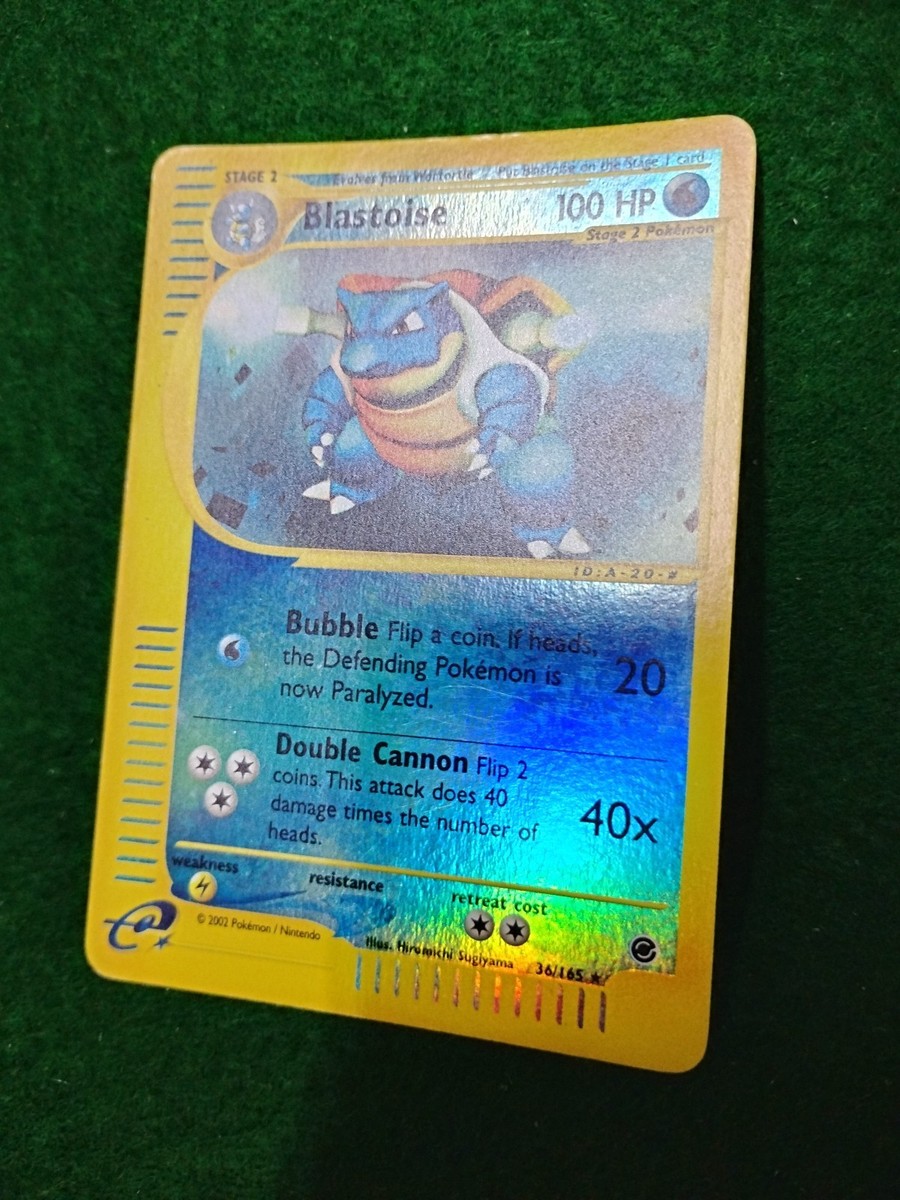 POKEMON TCG Expedition BLASTOISE REVERSE HOLO e Reader Card 36/165