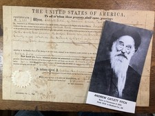 1858 - Presidente de los Estados Unidos James Buchanan - Subvención de tierras de los Estados Unidos - en Madison, Co., ARKANSAS
