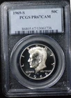 1969-S  Silver Proof Kennedy Half Dollar  - PCGS PR67CAMEO  #1736  FREE SHIPPING