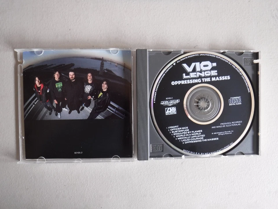 Vio-lence - Oppressing The Masses - 1990 - Atlantic/Megaforce - CD - Image 3 of 3