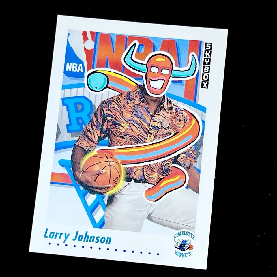 1/1 LARRY JOHNSON RC 💎 SKYBOX ROOKIE SSP 💎 NEW PENINI: ONE OF ONE ART - Image 3 of 4