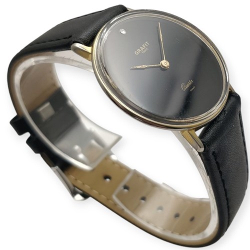Grafit Paris 33mm 1880s Cal Quartz FE 6320 LEBROCANTHEURE MONTRE VINTAGE WATCH - Photo 3 sur 5