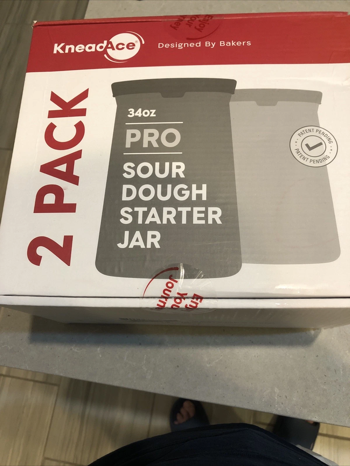 KneadAce Pro Sourdough Bread Starter Kit, 34 oz Large Capacity Sourdough Starter