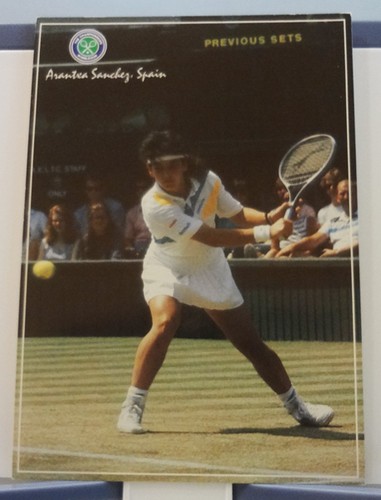 3 postales de Wimbledon de los años 90 Martina Navratilova Aranxta Sánchez-Vicario nuevas en stock Reino Unido - Imagen 4 de 5