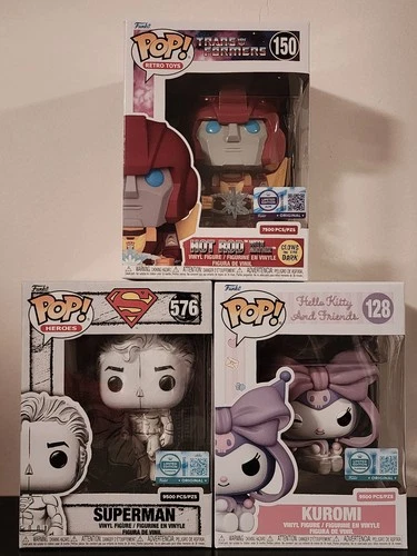 PICK ANY 2! Funko POP 576 SUPERMAN DECO - 150 HOT ROD - 128 KUROMI - PICK ANY 2!