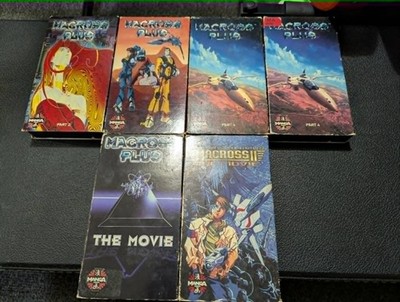 Macross Plus ANIME  VHS LOT Part 2/3/4 and macross the movie 1 & 2