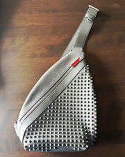 Louboutin Gray Studded Crossbody Sling Bag, Z...