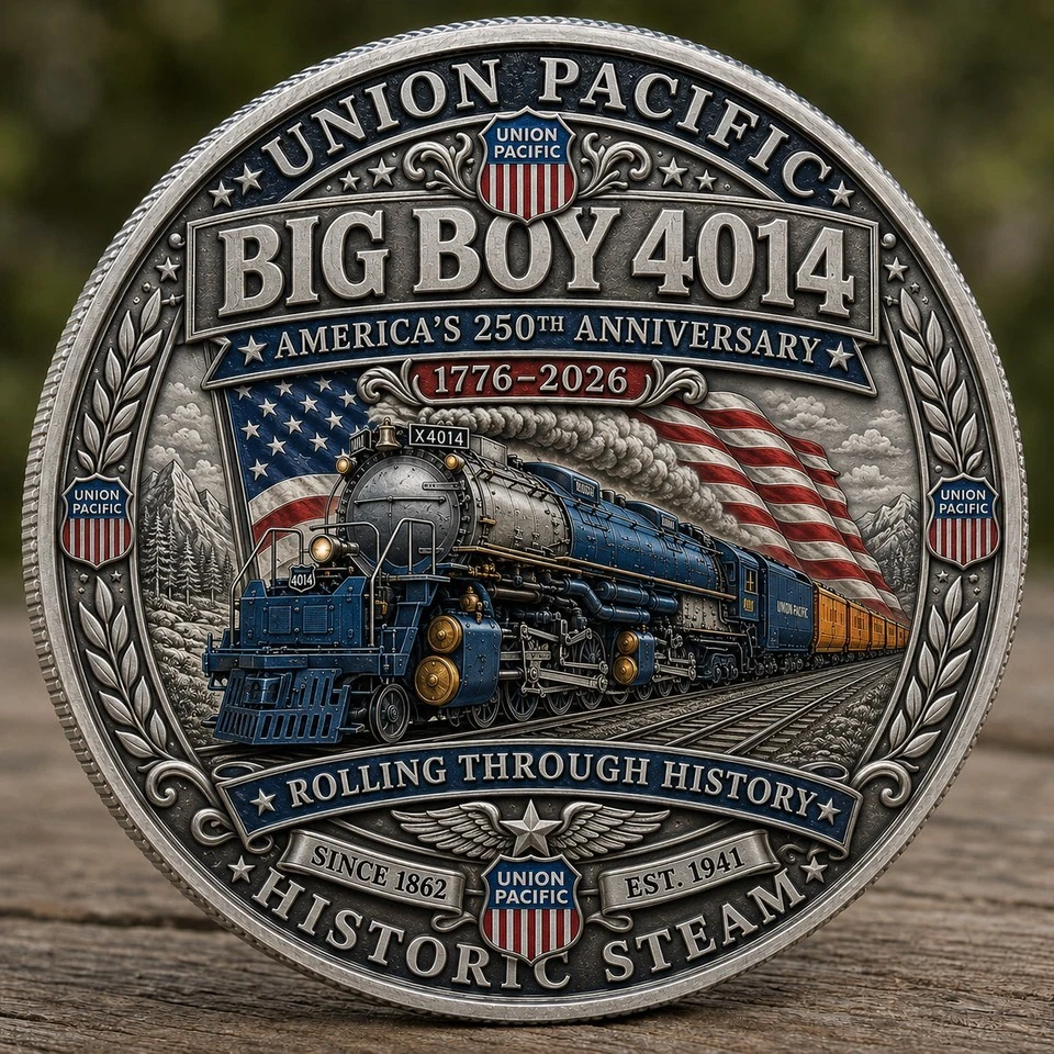New Union Pacific Big Boy 4014 US 250th anniversary Commemorative Coin