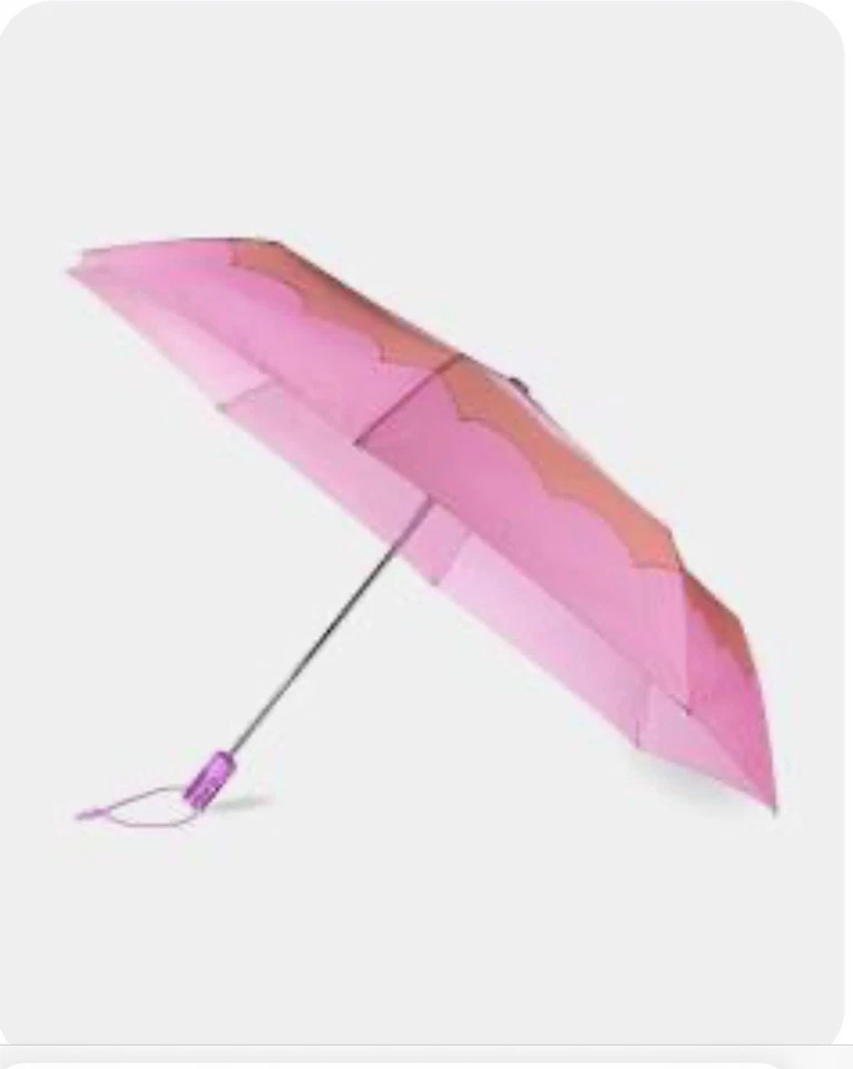 Paraguas de viaje Kate Spade vieira rosa V1 $48,50 Foto 2 de 2