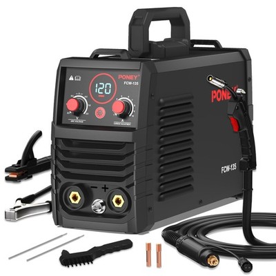 120A Flux Core MIG Welder 110V - 3 in 1 Gasless MIG/Stick/Lift TIG Welding Ma...