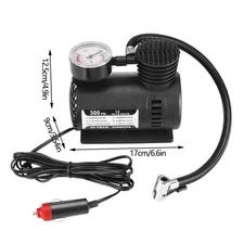 PORTABLE 12V BIKE / CAR AUTO 12 VOLT TIRE INFLATOR AIR FILLER MINI  PUMP