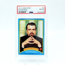 1979 Topps James Bond Moonraker #12 Enter Drax PSA 8