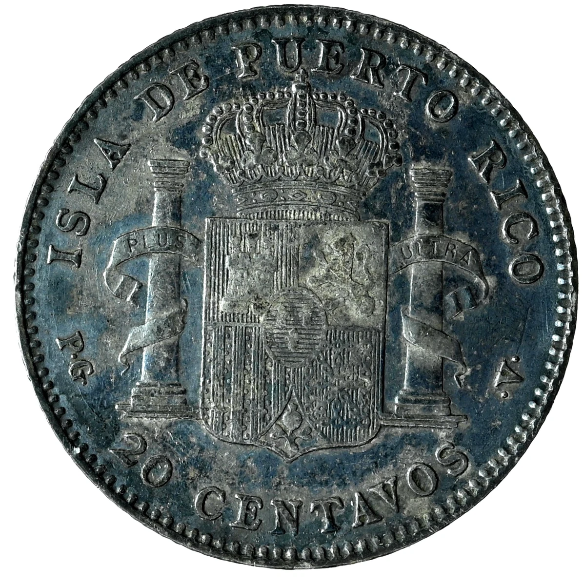 Silver 1895 Year Puerto Rican Coins for sale | eBay