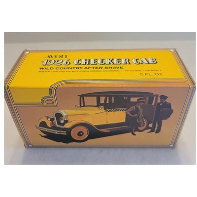 Avon 1970s Checker Cab 1926 VTG Collectible Vanity Display Bottle w/ Box