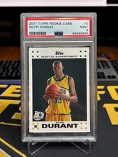 2007 Topps Rookie Card KEVIN DURANT #2 PSA 9. rookie card picture