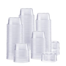 [2 oz. - 200 Count Clear Disposable Plastic P...