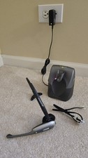 Plantronics CS55 Wireless Office Headset System w/ Ac Adapter, WORKING