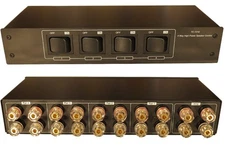 4-zone speaker pair high power selector switch switcher with gold plated banana