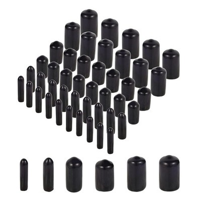 Aleric Rubber End Caps - 60pcs Flexible Screw Thread Protector Covers Rubber... 