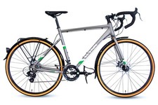 WYNN Gravelbike 28 Zoll GRL5.1 grau 14 Gänge Aluminiumrahmen Schutzbleche