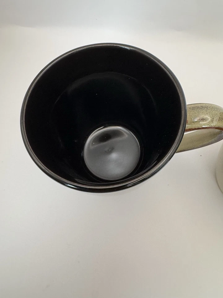 DUAS xícaras de café Pfaltzgraff Everyday TAOS 12 oz canecas caneca bronzeada em excelente estado usado - Imagem 2 de 4