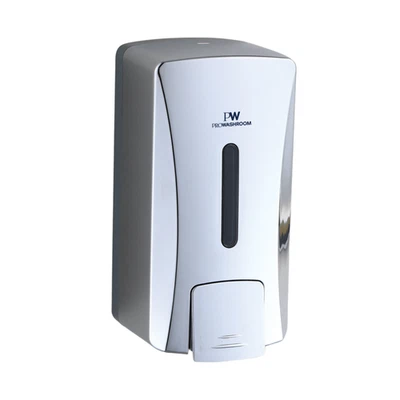 PROWASHROOM Soap Dispenser Pump Wall Mount 1000ml White Black Silver Rest Room - Image 1 of 4
