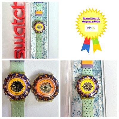 Swatch Scuba 200 SDK103 Hyppocampus Variation Vintage Wristwatch Years 90