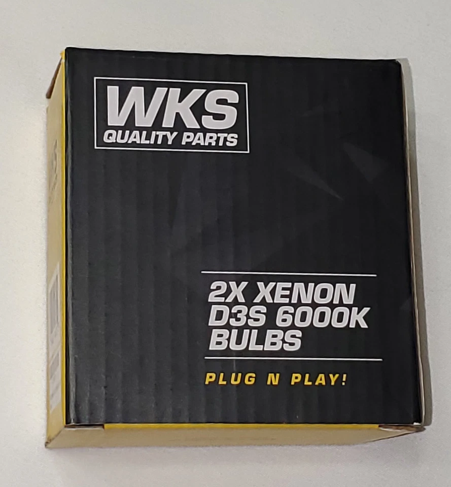 2x WKS Xenon D3S Bulb HID 6000k Headlight Light Lamp Burner High Low Beam Car - Image 3 of 4