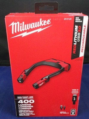 Milwaukee 2117-21 REDLITHIUM USB 400L Neck Light with High-Definition Output NEW