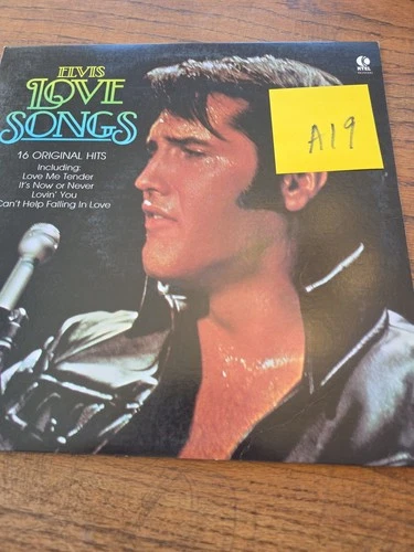 Elvis Presley ‎– Elvis Love Songs 16 Original Hits  1981 K Tel LP Record Lot A19