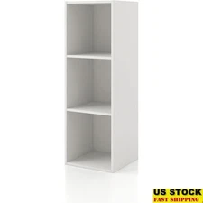 Stackable Cube Storage Shelves Space Saving Organizer Easy Setup Indoor Durable