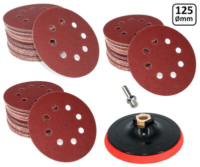 Klett Schleifscheiben für BOSCH PEX 300 AE Exzenter Schleifer 125 mm 8-Loch