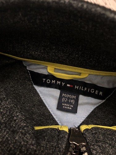 Tommy Hilfiger Boy’s Long Sleeve Quarter Zip Pullover Sweatshirt - Picture 9 of 9