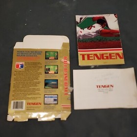 Tengen RBI Baseball NES Box, Manual & Poster Only.