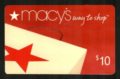 MACY'S Red Star Shopping Bag ( 2004 ) Gift Card ( $0 - NO VALUE )
