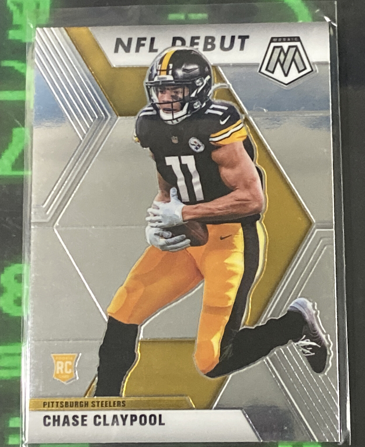 CHASE CLAYPOOL RC Rookie Card 2020 Panini Mosaic NFL DEBUT #278 STEELERS