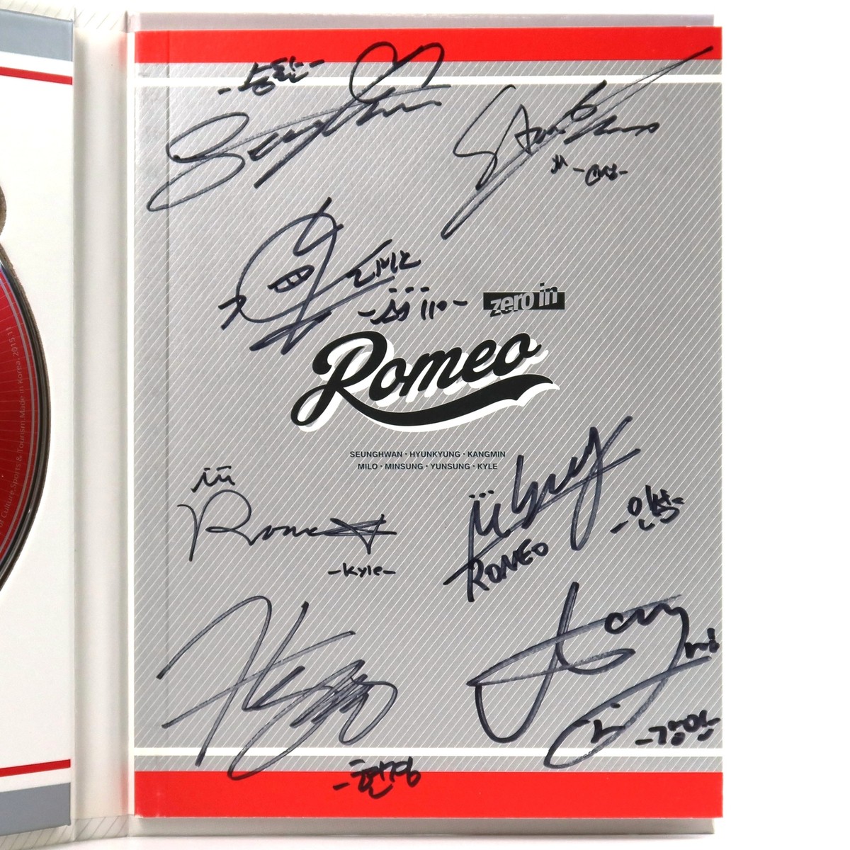 Romeo - Zero In Signed Autographed CD EP Album Promo K-Pop 2015 | eBay