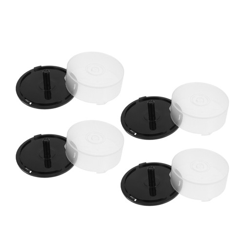 4pcs Cd Dvd Cake Box Plastic Column Empty Containers Storage Bucket - Afbeelding 3 van 12