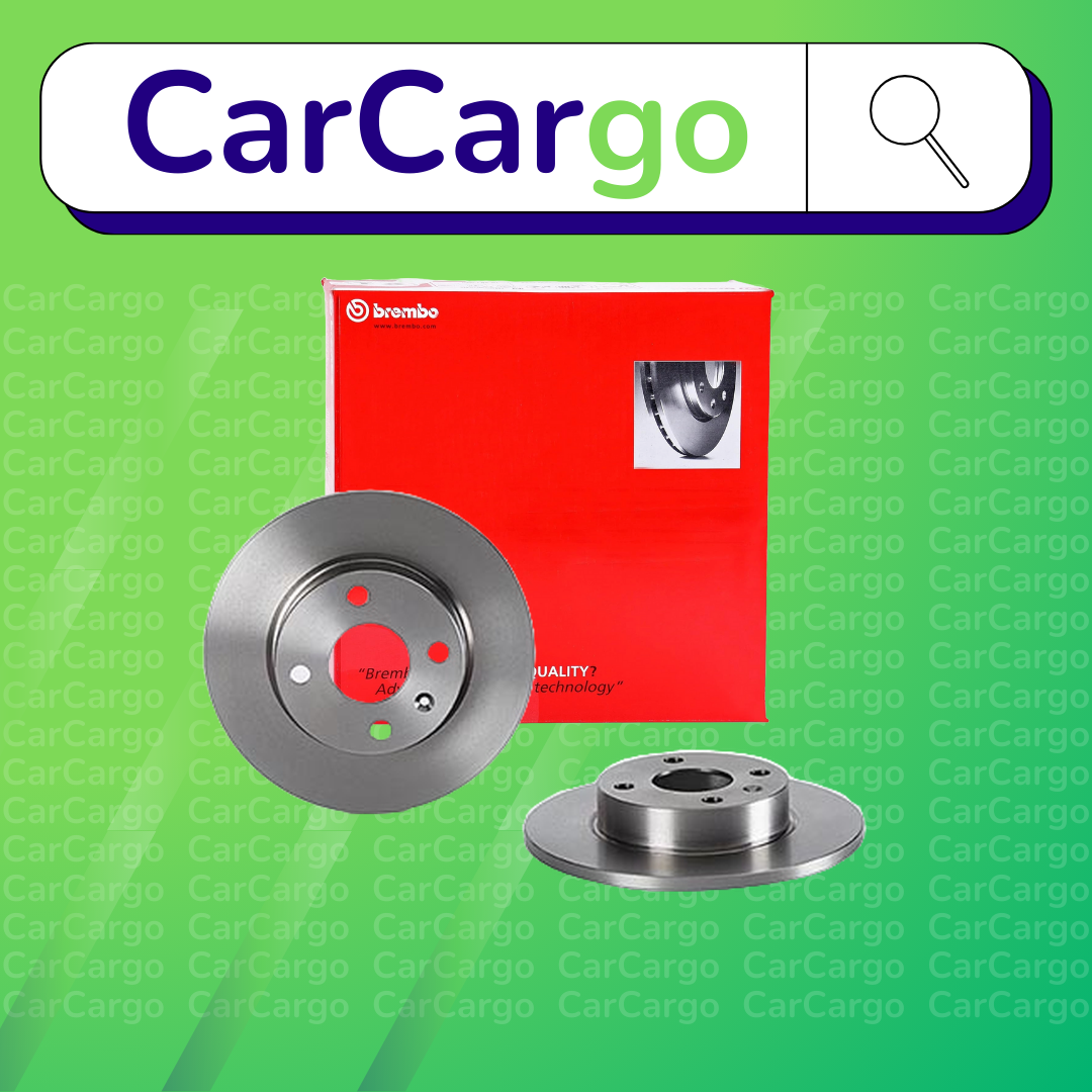 Brembo Solid Rear Brake Discs Pair Vauxhall Corsa 1.3 CDTI 16V 2003-2007 240 mm