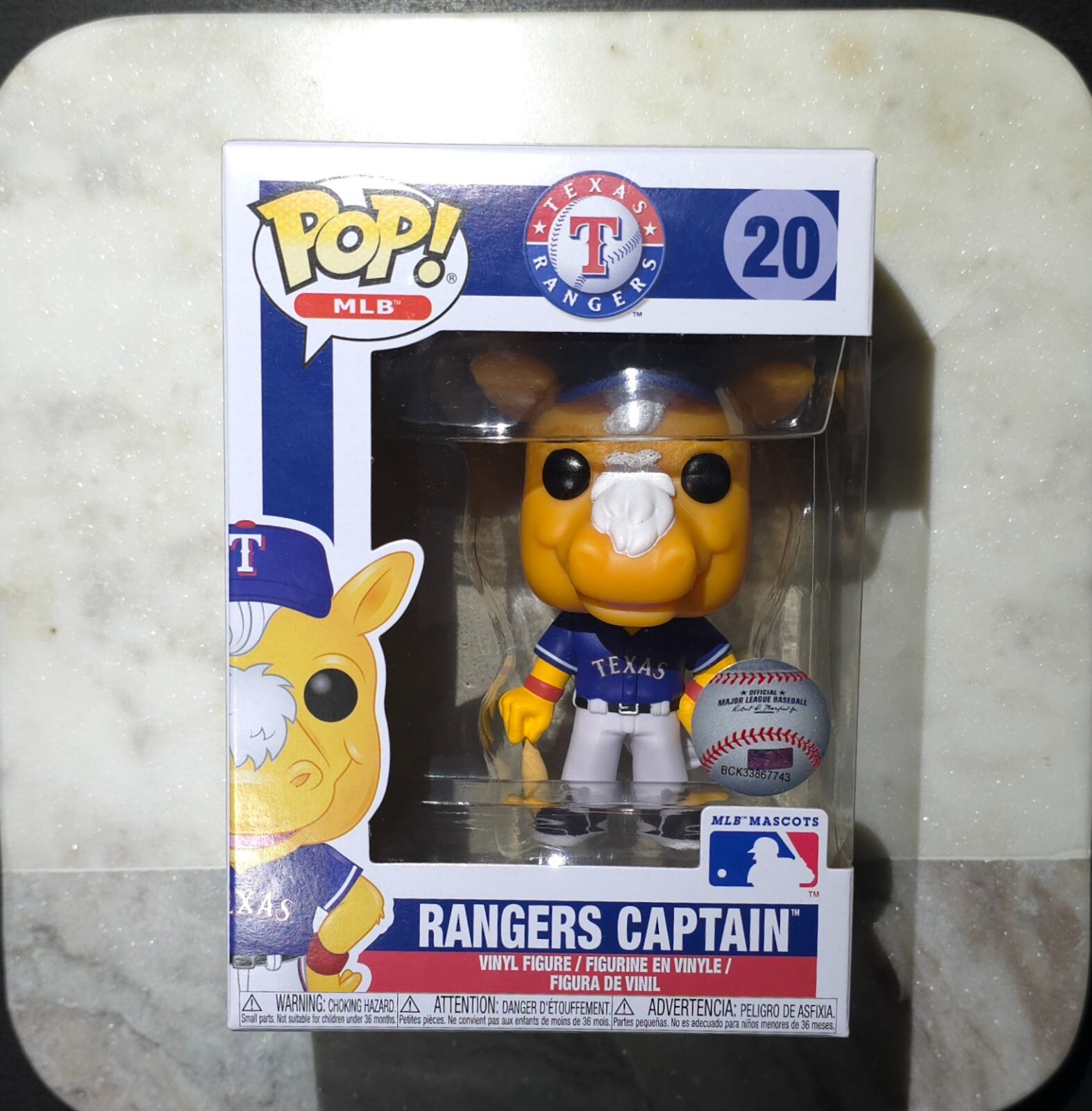 Mlb Texas Ranger'S Captain Mascot Funko Pop! Vinyl Figure #20