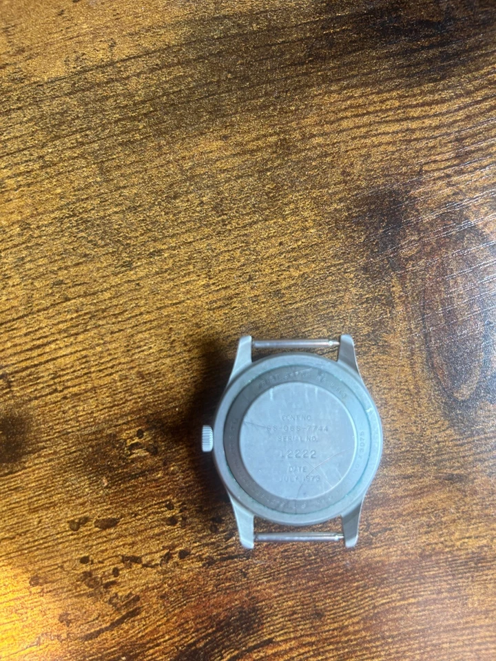 Reloj Hombre Vintage Benrus Acero Inoxidable GG-W-113 EE. UU. Militar Vietnam 1973. Wo Foto 3 de 4