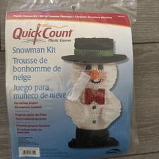 Snowman Kit Quick Count Christmas 3-D Snowman Everything Included NEW