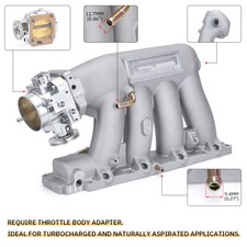 K-series Alu Intake Manifold W 70mm Throttle Body For Honda Acura K20 K24