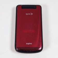 Sanyo Mirro SCP-3810 Red Flip Phone Sprint 