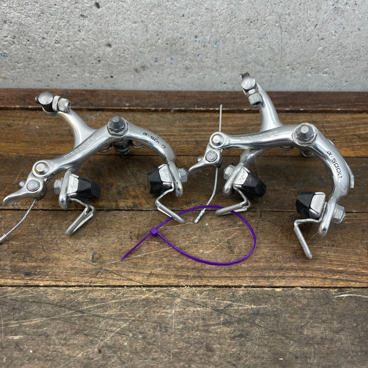 Vintage Dia Compe Alpha 5000 Brake Calipers AX Recessed 80s Nippon