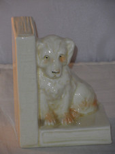 Rare? Early Sylvac? Pottery Bookend Terrier? Spaniel? Dog Figure Art Deco 14.5cm