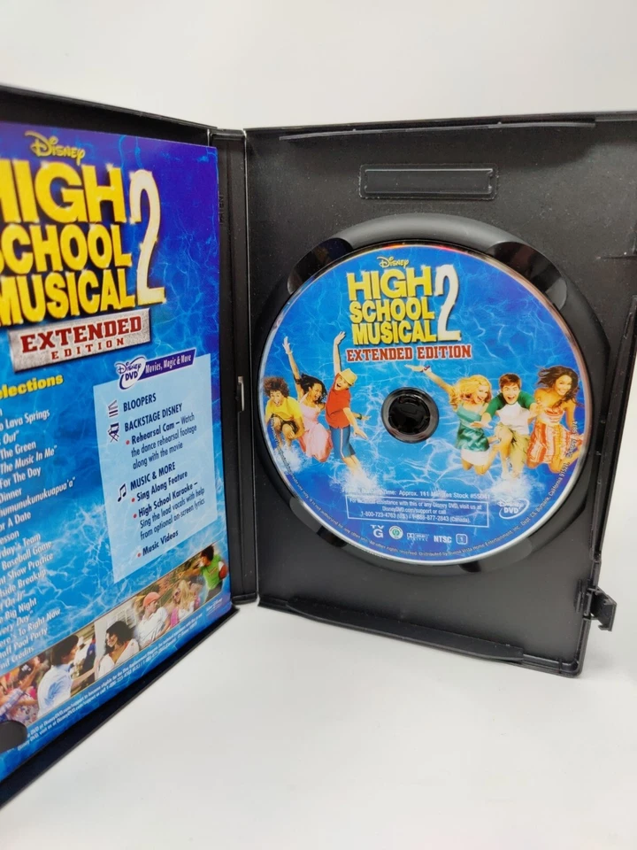 High School Musical 2 DVD 2007 Vanessa Hudgens Zac Efron Disney Musical/Dance - Image 3 of 3