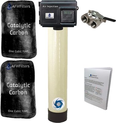 AFWFilters Air Injection Gold 20 with Fleck 2510SXT Vortech Tank and 1''...